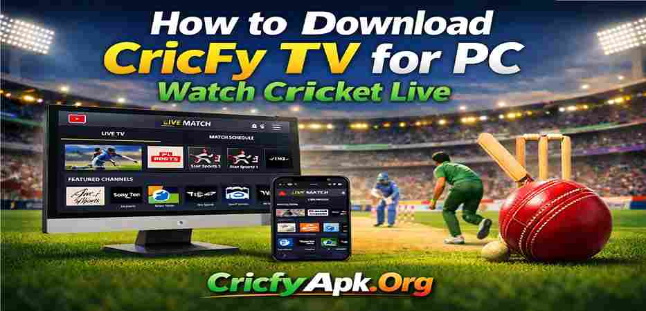 How to Download CricFy TV for PC Watch Cricket Live